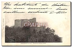 Carte Postale Ancienne Montrond Ruines Du Château féodal