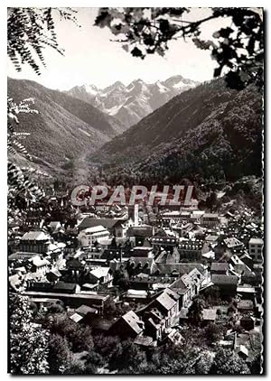 Carte Postale Moderne Luchon vue générale Premiere Neige