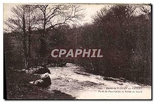 Carte Postale Ancienne Route De Plouay Au Faouet forêt De Pont Callec Et Vallée Du Scorff