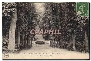 Carte Postale Ancienne Saint Cloud Le Parc Allée De Centaure