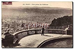 Carte Postale Ancienne Nice vue Prise Du Château