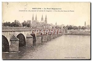 Carte Postale Ancienne Moulins Le Pont Regemortes