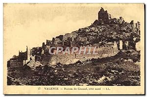 Carte Postale Ancienne Valence Ruines De Crussol