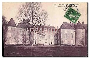 Carte Postale Ancienne Meung Sur Loire Le Château Cour d'honneur