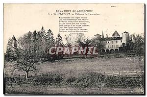 Carte Postale Ancienne Saint Point Château De Lamartine