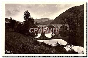 Carte Postale Moderne Environs De Chaudes Aigues Pont De Lanau