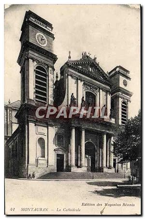 Carte Postale Ancienne Montauran La Cathédrale