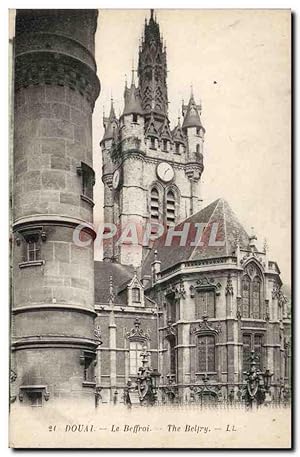 Carte Postale Ancienne Douai Le Beffroi