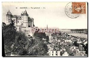 Carte Postale Ancienne Saumur vue générale