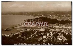 Carte Postale Ancienne Nice vue générale Prise Du Mont Boron