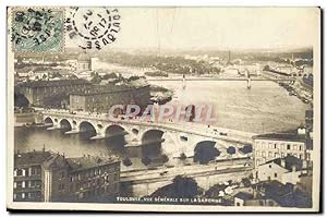 Carte Postale Ancienne Toulouse vue générale Sur La Garonne