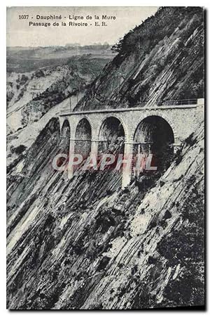 Carte Postale Ancienne Dauphine Ligne de la Mure Passage de la Rivoire