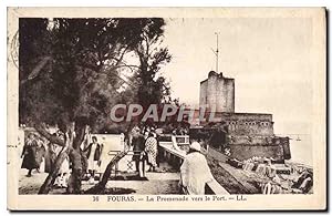 Carte Postale Ancienne Fouras La Promenade Vers le Port