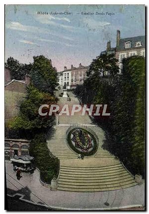 Carte Postale Ancienne Blois Escalier Denis Papin