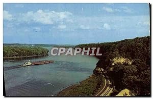 Carte Postale Moderne Barge On The Mississippi River