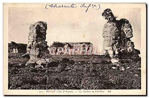 Carte Postale Ancienne Royan Les Rochers de Vallieres