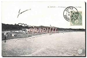 Carte Postale Ancienne Royan St Georges Panorama a la Plage