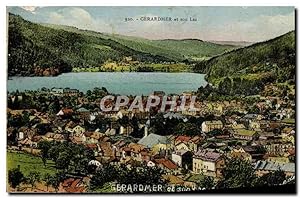 Carte Postale Ancienne Gerardmer en Son lac