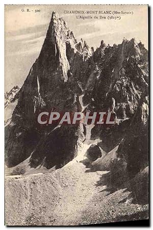 Carte Postale Ancienne Chamonix Mont Blanc L'Aiguille du Dru