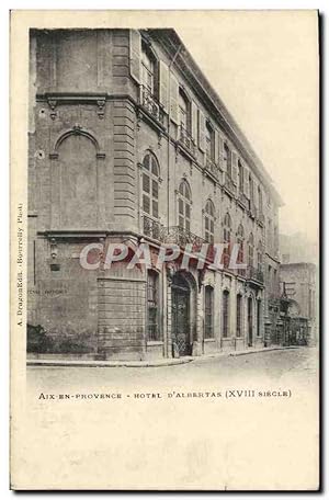 Carte Postale Ancienne Aix En Provence Hôtel D'Albertas