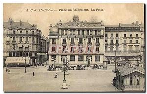 Carte Postale Ancienne Angers Place Du Ralliement La Poste