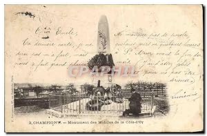 Carte Postale Ancienne Champigny Monument Des Mobîles De La Cote D'Or