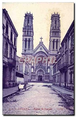Carte Postale Ancienne Angers Eglise St Joseph