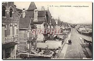 Carte Postale Ancienne Nice Havrais Avenue Reine Elisabath