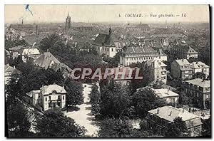 Carte Postale Ancienne Colmar vue générale