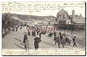 Carte Postale Ancienne Nice La Jetée Promenade et la Promenade des Anglais