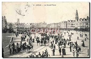 Carte Postale Ancienne Arras La Grand Place
