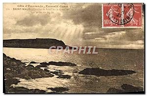 Bild des Verkufers fr Carte Postale Ancienne Saint Malo Coucher De Soleil Sur Le Grand Be zum Verkauf von CPAPHIL