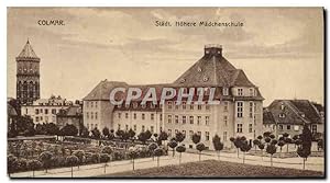Carte Postale Ancienne Colmar Stadt Honere Madchenschule