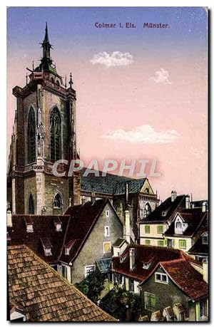 Carte Postale Ancienne Colmar Els Munster