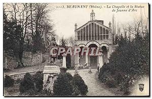 Carte Postale Ancienne Beaunant La Chapelle et la Statue de Jeanne d'Arc