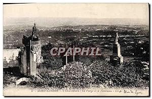 Carte Postale Ancienne Mont Cindre L'Observatoire La Vierge et le panorama