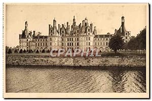 Carte Postale Ancienne Châteaux De La Loire Château De Chambord Façade Nord