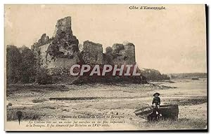 Carte Postale Ancienne Le Guildo Ruines Du Château De Gilles De Bretagne Enfant