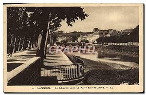 Carte Postale Ancienne Lannion Le Leguer Vers Le Pont Saint Anne