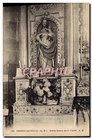 Carte Postale Ancienne Perros Guirec Notre Dame de la Clarte