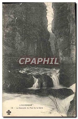 Carte Postale Ancienne La Bourboule La Cascade Du Pas De La Cere