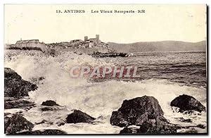 Carte Postale Ancienne Antibes Les Vieux Remparts