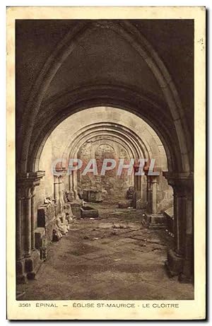 Carte Postale Ancienne Epinal Eglise St Maurice Le Cloître