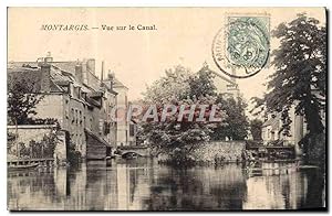 Carte Postale Ancienne Montargis vue Sur Le Canal