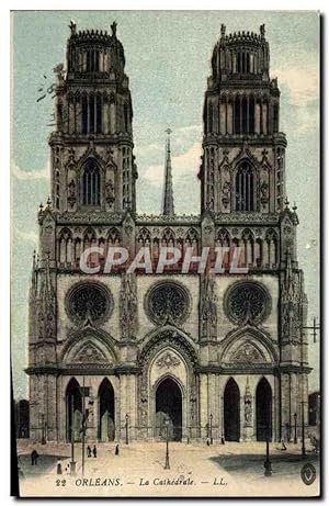 Carte Postale Ancienne Orleans La Cathédrale