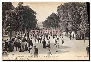 Carte Postale Ancienne Parc Se Saint Cloud L'Allée du Bas Parc