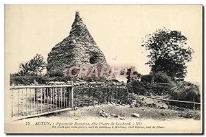 Carte Postale Ancienne Autun Pyramide Romaine dite Pierre de Couhard