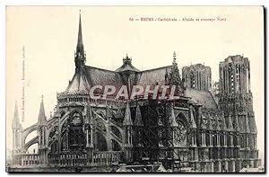 Carte Postale Ancienne Reims Cathédrale Abside et transept Nord