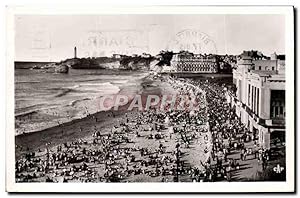 Carte Postale Ancienne Biarritz la Grande Plage