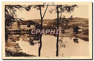 Carte Postale Ancienne Treguier vue générale du Village de St Francois